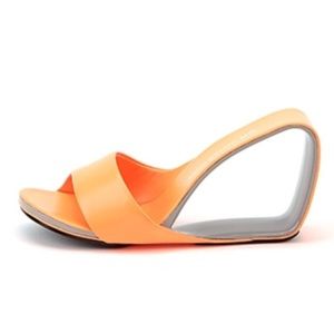 Mobius High Heel Slip On Mule Sandals